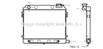 Радиатор, охлаждение двигателя AVA QUALITY COOLING купить