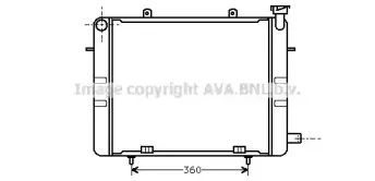 Радиатор, охлаждение двигателя AVA QUALITY COOLING купить