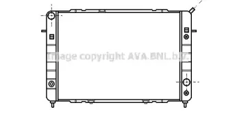 Радиатор, охлаждение двигателя AVA QUALITY COOLING купить