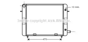 Радиатор, охлаждение двигателя AVA QUALITY COOLING купить