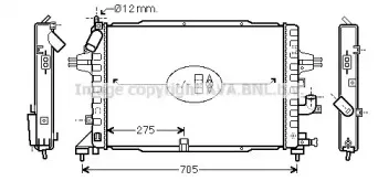 Радиатор, охлаждение двигателя AVA QUALITY COOLING купить
