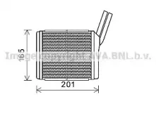 Теплообменник, отопление салона AVA QUALITY COOLING купить