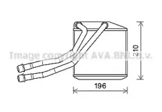 Теплообменник, отопление салона AVA QUALITY COOLING купить