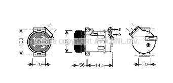 Компрессор, кондиционер AVA QUALITY COOLING купить
