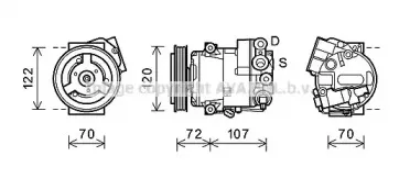 Компрессор, кондиционер AVA QUALITY COOLING купить