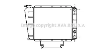Радиатор, охлаждение двигателя AVA QUALITY COOLING купить