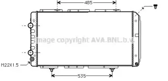 Радиатор, охлаждение двигателя AVA QUALITY COOLING купить