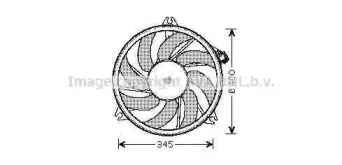 Вентилятор, охлаждение двигателя AVA QUALITY COOLING купить