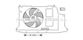 Вентилятор, охлаждение двигателя AVA QUALITY COOLING купить