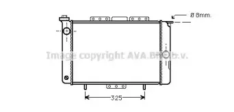 Радиатор, охлаждение двигателя AVA QUALITY COOLING купить