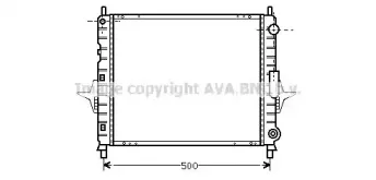 Радиатор, охлаждение двигателя AVA QUALITY COOLING купить
