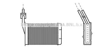 Теплообменник, отопление салона AVA QUALITY COOLING купить