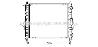 Радиатор, охлаждение двигателя AVA QUALITY COOLING купить