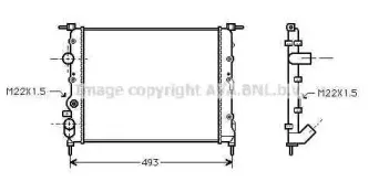 Радиатор, охлаждение двигателя AVA QUALITY COOLING купить