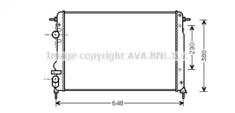 Радиатор, охлаждение двигателя AVA QUALITY COOLING купить