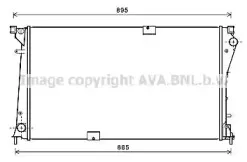 Радиатор, охлаждение двигателя AVA QUALITY COOLING купить
