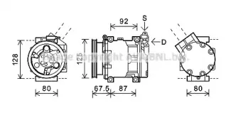 Компрессор, кондиционер AVA QUALITY COOLING купить