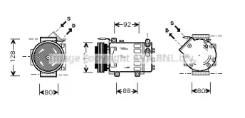 Компрессор, кондиционер AVA QUALITY COOLING купить