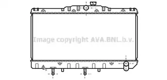 Радиатор, охлаждение двигателя AVA QUALITY COOLING купить