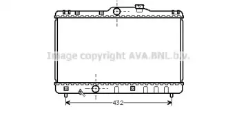 Радиатор, охлаждение двигателя AVA QUALITY COOLING купить