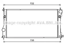 Радиатор, охлаждение двигателя AVA QUALITY COOLING купить