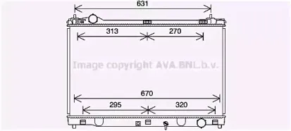 Радиатор, охлаждение двигателя AVA QUALITY COOLING купить