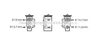 Расширительный клапан, кондиционер AVA QUALITY COOLING купить