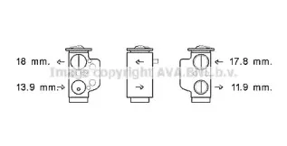Расширительный клапан, кондиционер AVA QUALITY COOLING купить