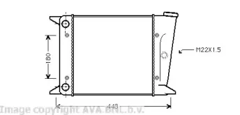 Радиатор, охлаждение двигателя AVA QUALITY COOLING купить