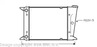 Радиатор, охлаждение двигателя AVA QUALITY COOLING купить