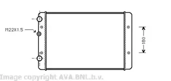 Радиатор, охлаждение двигателя AVA QUALITY COOLING купить