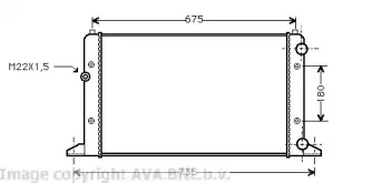 Радиатор, охлаждение двигателя AVA QUALITY COOLING купить