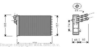 Теплообменник, отопление салона AVA QUALITY COOLING купить