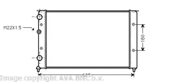 Радиатор, охлаждение двигателя AVA QUALITY COOLING купить