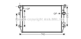 Радиатор, охлаждение двигателя AVA QUALITY COOLING купить
