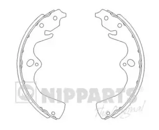 Комплект тормозных колодок NIPPARTS купить