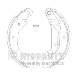Комплект тормозных колодок NIPPARTS купить