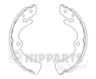 Комплект тормозных колодок NIPPARTS купить