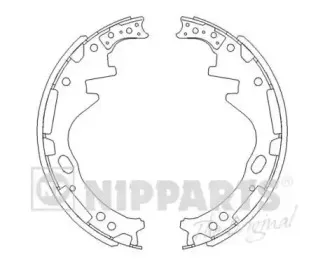 Комплект тормозных колодок NIPPARTS купить
