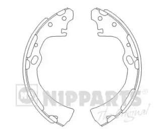 Комплект тормозных колодок NIPPARTS купить