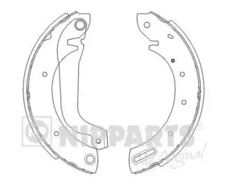 Комплект тормозных колодок NIPPARTS купить