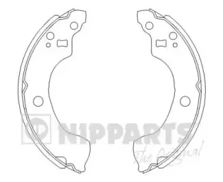 Комплект тормозных колодок NIPPARTS купить