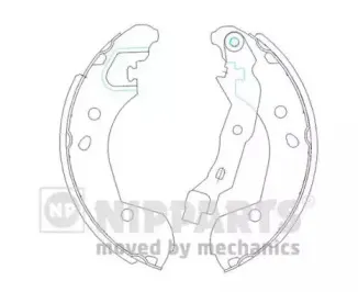 Комплект тормозных колодок NIPPARTS купить