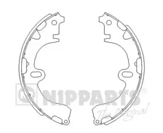 Комплект тормозных колодок NIPPARTS купить
