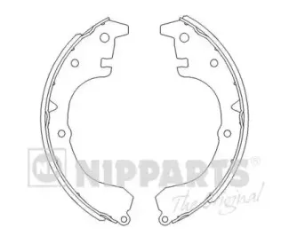 Комплект тормозных колодок NIPPARTS купить
