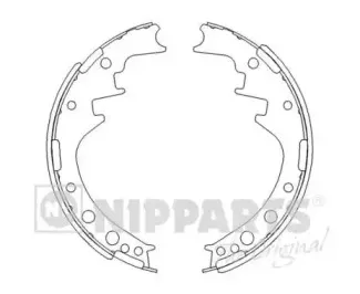 Комплект тормозных колодок NIPPARTS купить