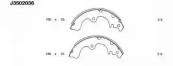 Комплект тормозных колодок NIPPARTS купить