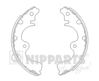 Комплект тормозных колодок NIPPARTS купить