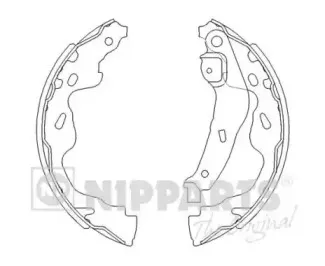 Комплект тормозных колодок NIPPARTS купить