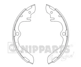 Комплект тормозных колодок NIPPARTS купить